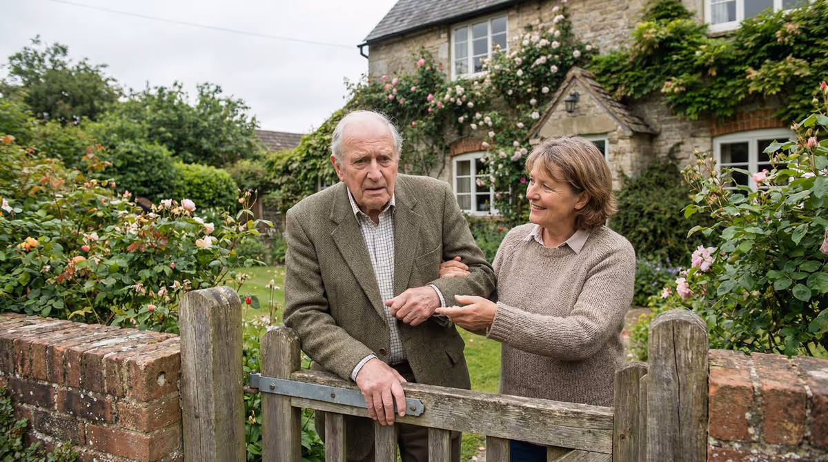 Elderly person requiring dementia care support at home